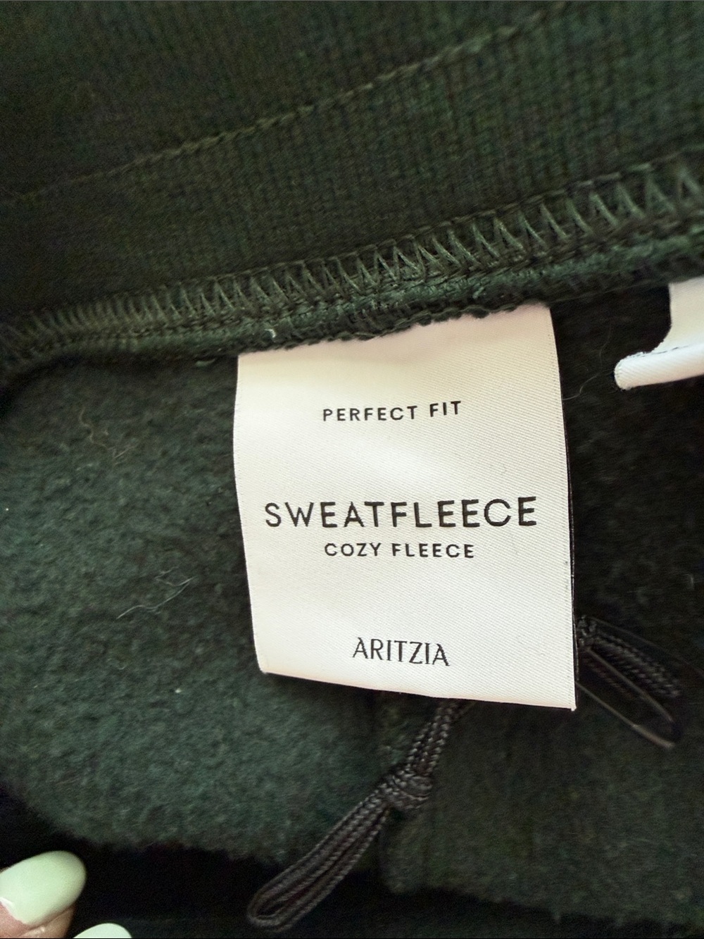 Aritzia Women’s Dark Green Drawstring Sweatpants - Picture 6 of 10